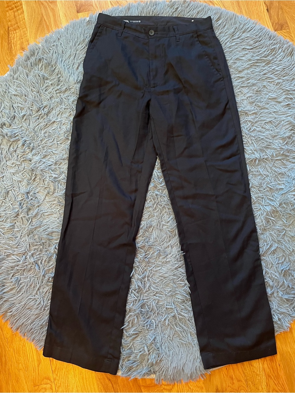 Zara Navy Lyocell Linen Classic Tailored Career Dress Pants Size 29